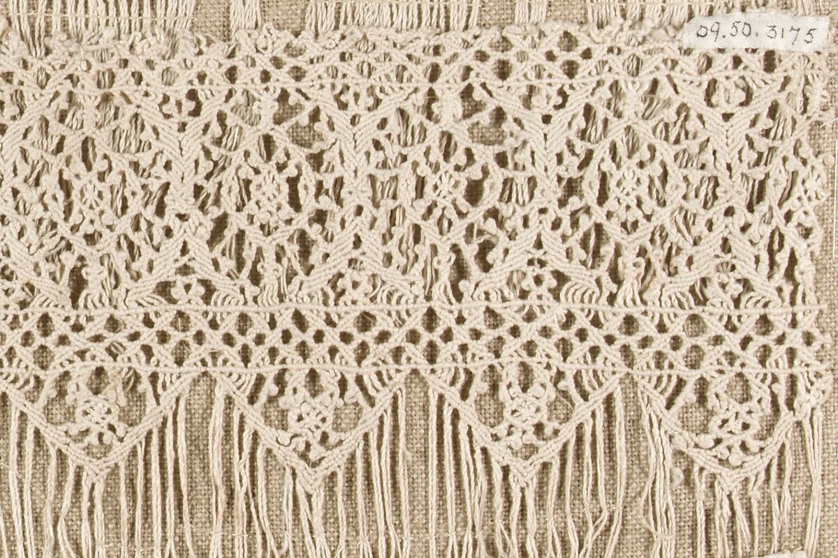 Fragment, Macramé, Italian