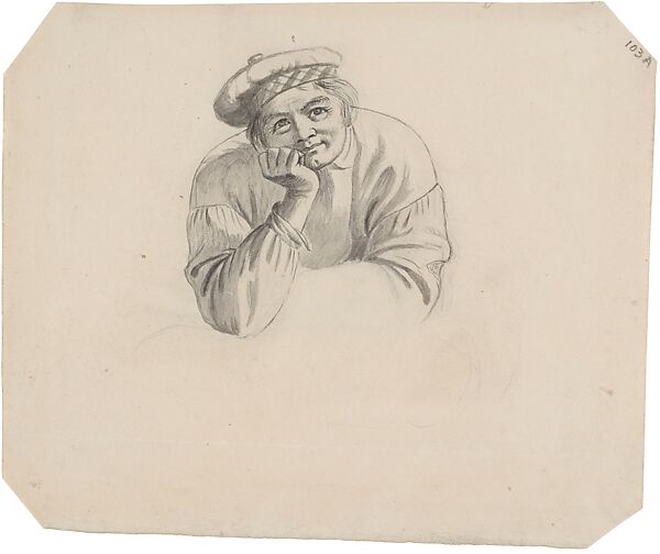 Boatman, for "Lighter Relieving a Steamboat Aground", George Caleb Bingham (American, Augusta County, Virginia 1811–1879 Kansas City, Missouri), Brush, black ink, and wash over pencil on cream wove paper, American 
