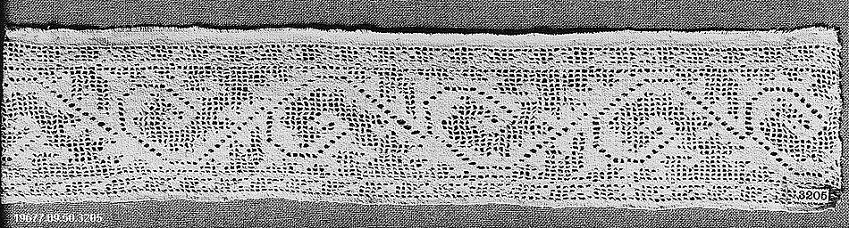 Band, Linen, drawnwork, Italian