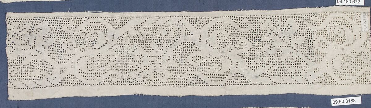 Band, Drawnwork, possibly German