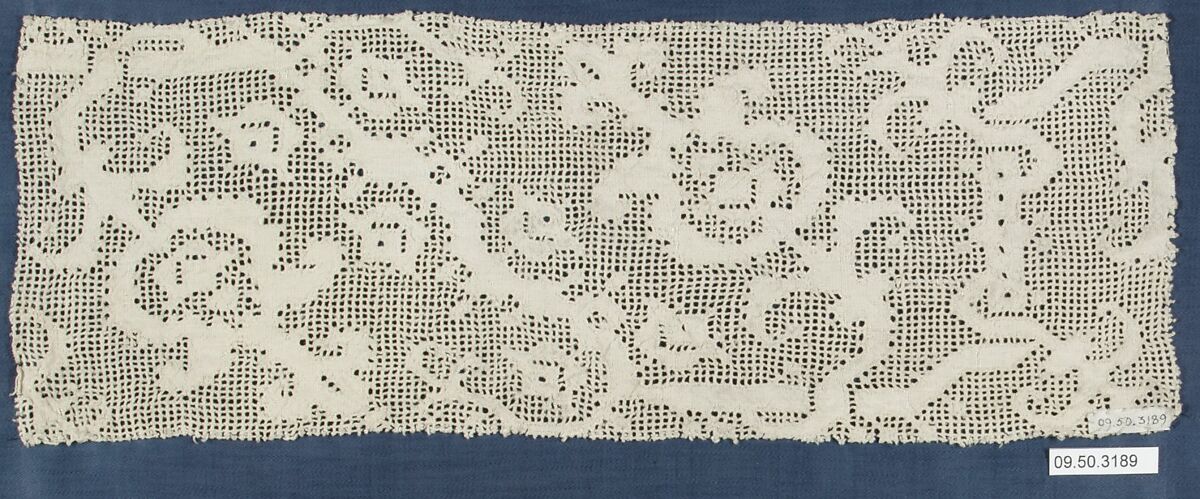 Band, Drawnwork, Italian, Sicily