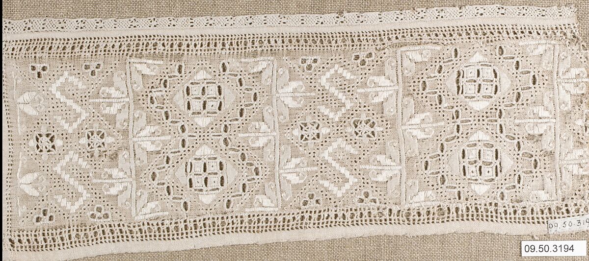 Italian Lace Band - 16th Century Cutwork