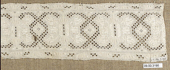 Band, Cutwork, German or Central European 