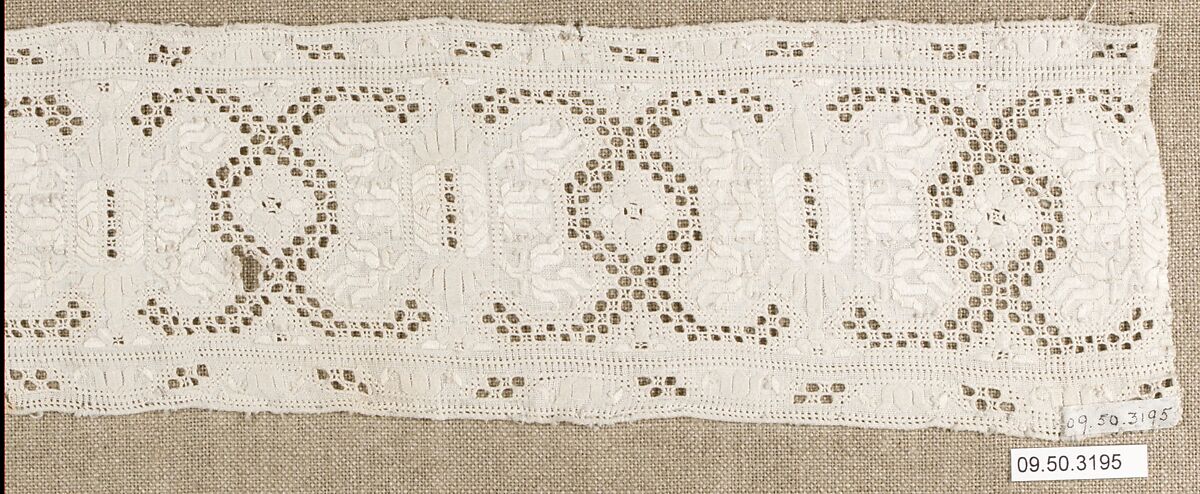 Band, Cutwork, German or Central European