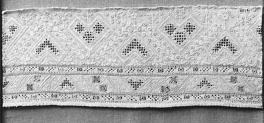 Fragment, Cutwork, Southern German 