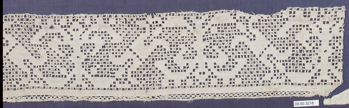 Fragment, Cutwork, Bohemian or Moravian