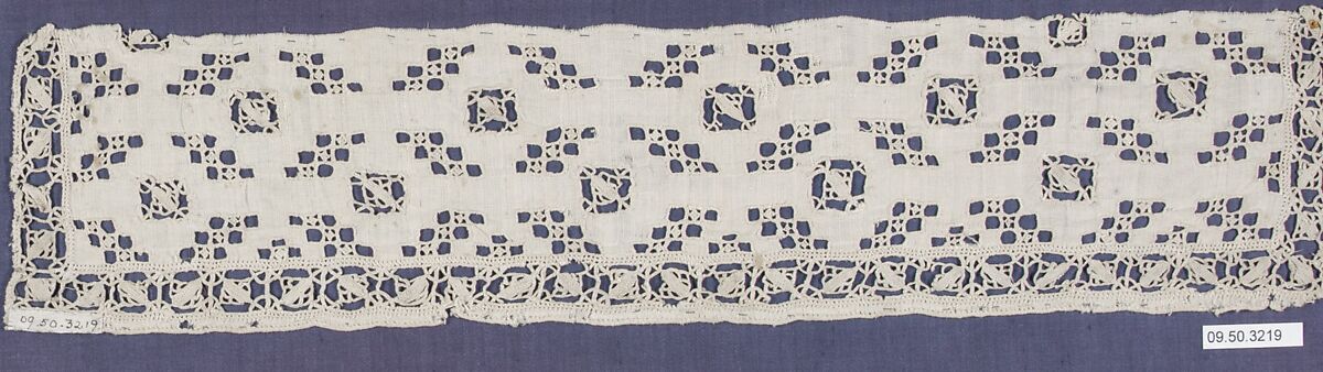 Fragment, Cutwork, Bohemian or Moravian