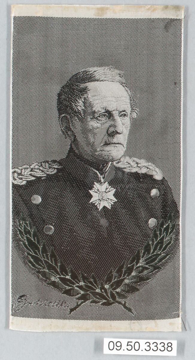 Graf von Moltke (Helmuth Karl Bernhard, 1800–1891), Silk, German 