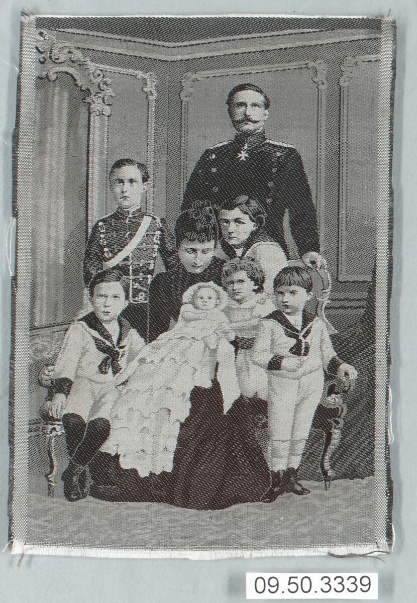 William II, German Emperor (r. 1888–1918) and family, Silk, German 