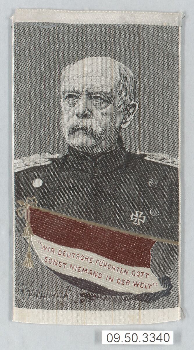 Prince Otto Eduard Leopold von Bismarck (1815–1898), Silk, German 