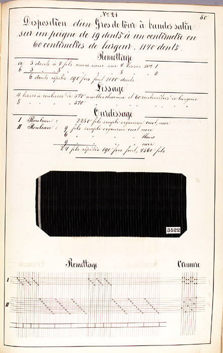 Théorie de la fabrication des étoffes de soie, Emile Klingholz, Silk, paper, French