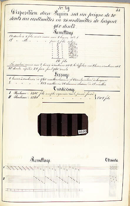 Théorie de la fabrication des étoffes de soie, Emile Klingholz, Silk, paper, French
