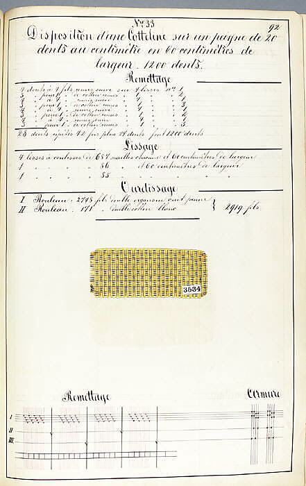 Théorie de la fabrication des étoffes de soie, Emile Klingholz, Silk, paper, French