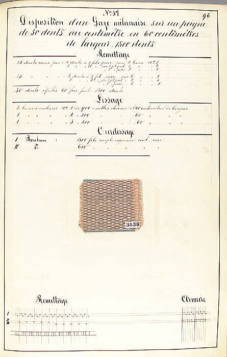 Théorie de la fabrication des étoffes de soie, Emile Klingholz, Silk, paper, French