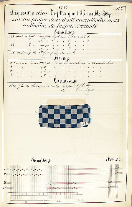 Théorie de la fabrication des étoffes de soie, Emile Klingholz, Silk, paper, French