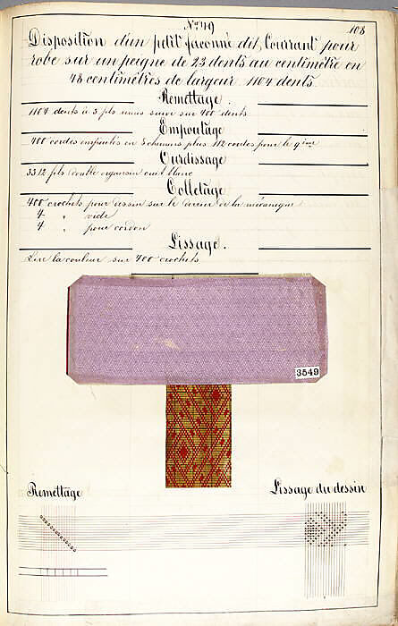 Théorie de la fabrication des étoffes de soie, Emile Klingholz, Silk, paper, French