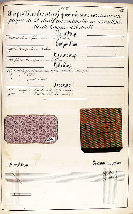 Théorie de la fabrication des étoffes de soie, Emile Klingholz, Silk, paper, French