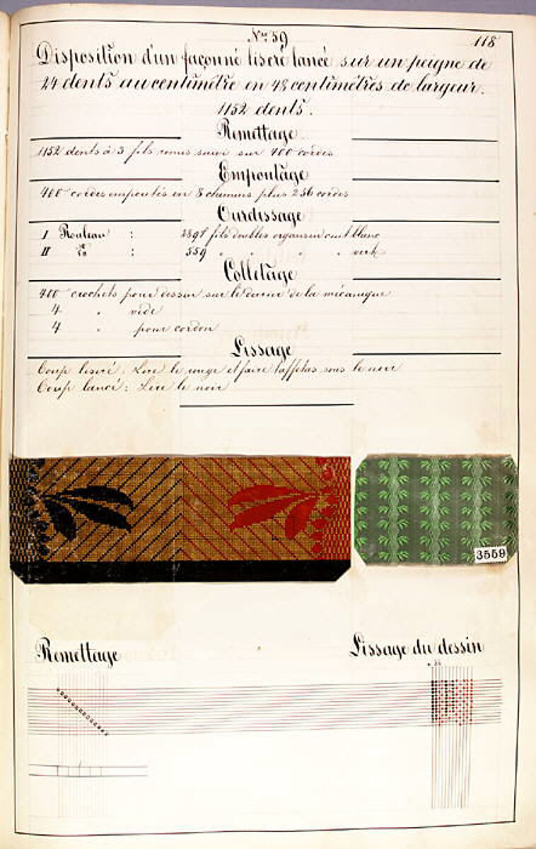 Théorie de la fabrication des étoffes de soie, Emile Klingholz, Silk, paper, French