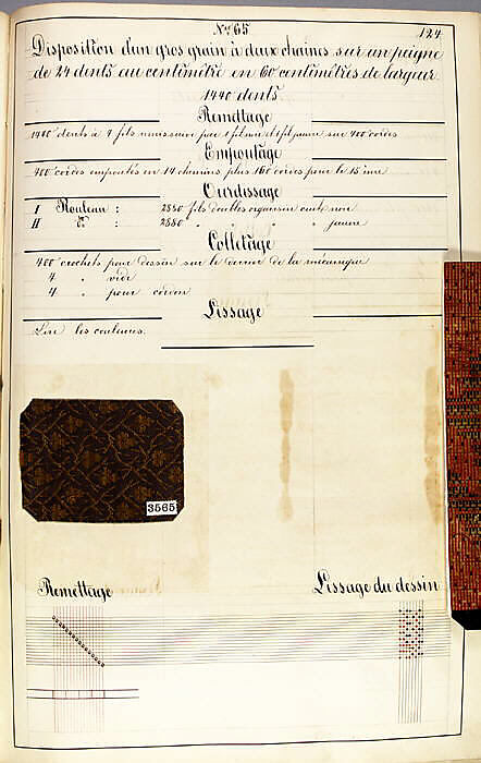 Théorie de la fabrication des étoffes de soie, Emile Klingholz, Silk, paper, French