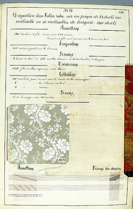 Théorie de la fabrication des étoffes de soie, Emile Klingholz, Silk, paper, French