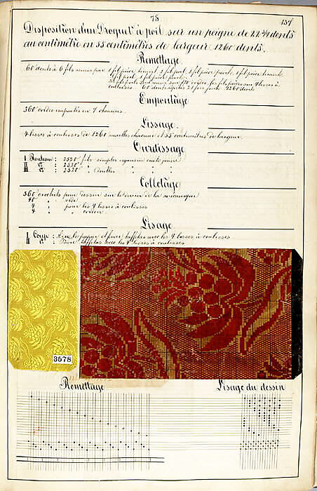 Théorie de la fabrication des étoffes de soie, Emile Klingholz, Silk, paper, French