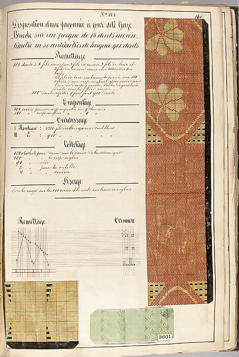 Théorie de la fabrication des étoffes de soie, Emile Klingholz, Silk, paper, French