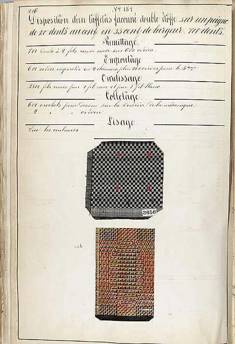 Théorie de la fabrication des étoffes de soie, Emile Klingholz, Silk, paper, French