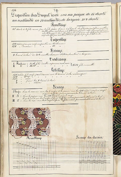 Théorie de la fabrication des étoffes de soie, Emile Klingholz, Silk, paper, French