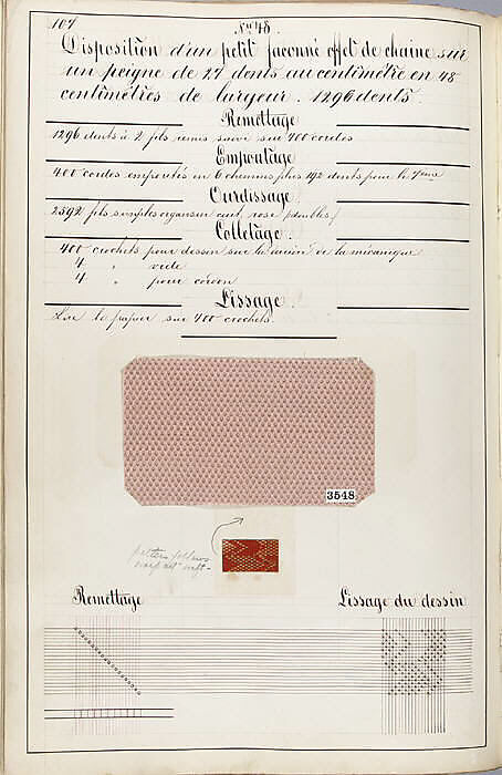 Théorie de la fabrication des étoffes de soie, Emile Klingholz, Silk, paper, French