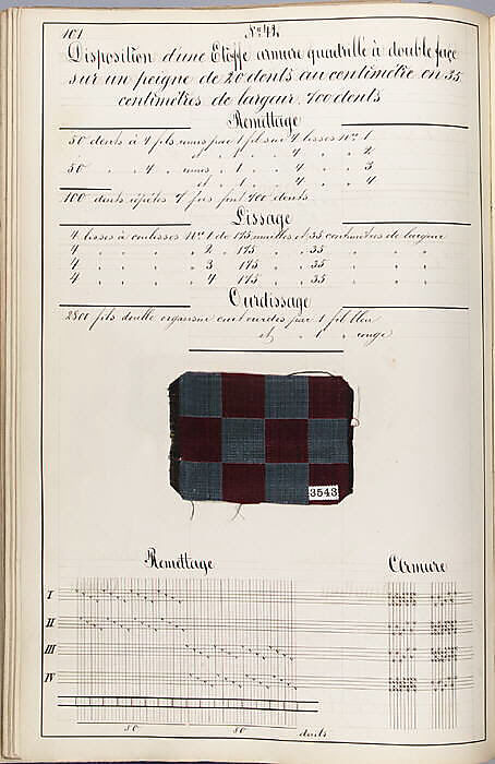 Théorie de la fabrication des étoffes de soie, Emile Klingholz, Silk, paper, French