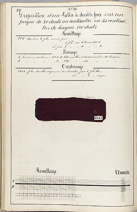 Théorie de la fabrication des étoffes de soie, Emile Klingholz, Silk, paper, French