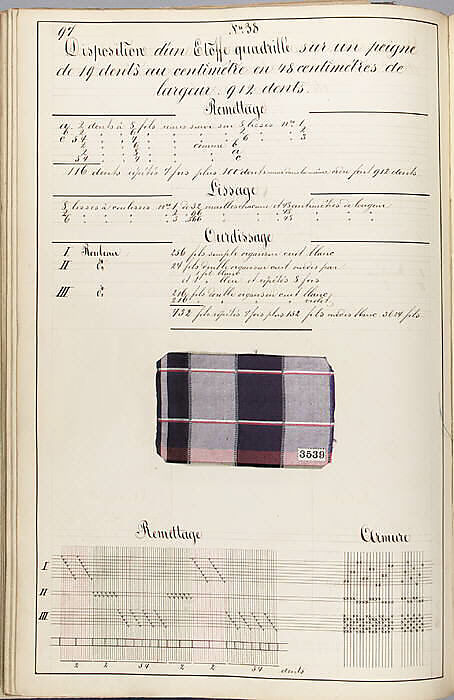 Théorie de la fabrication des étoffes de soie, Emile Klingholz, Silk, paper, French