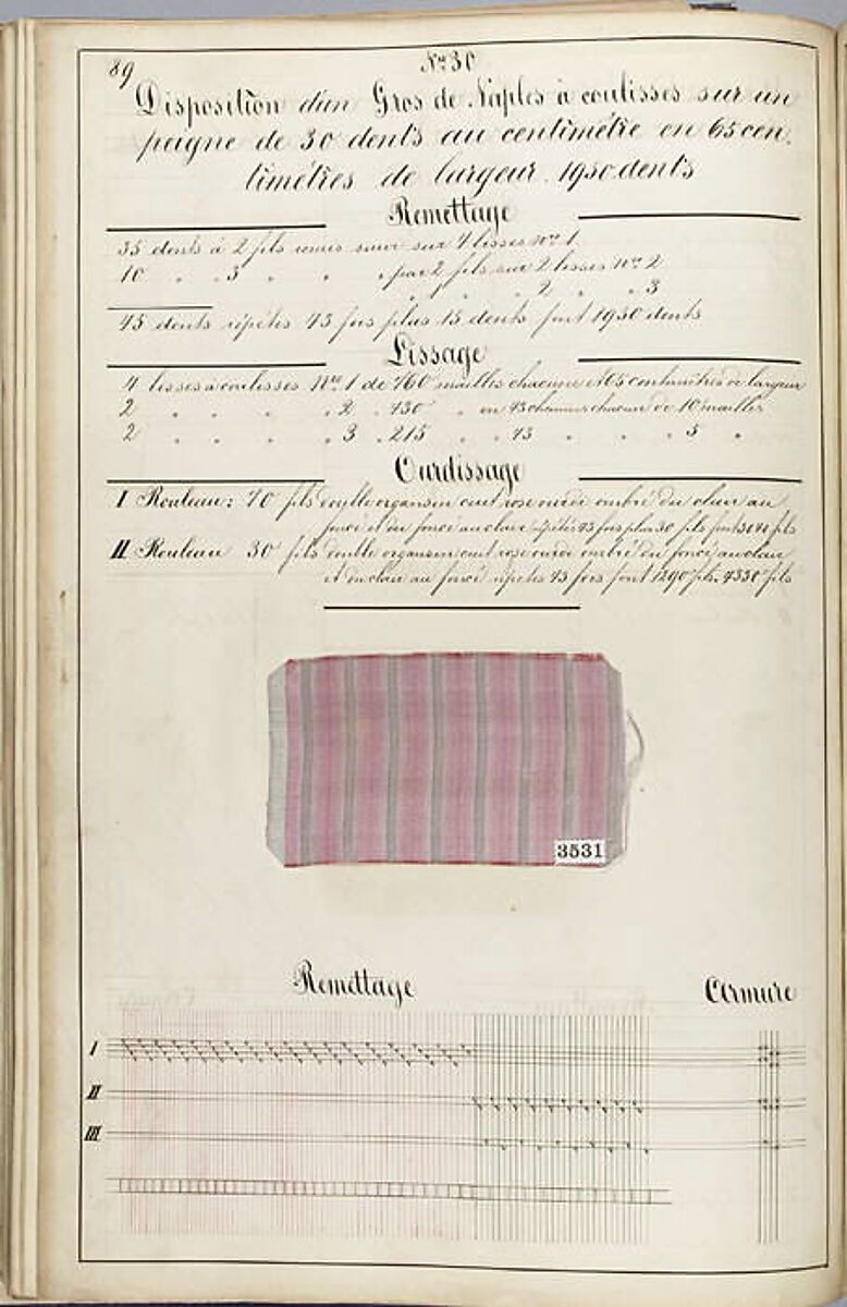 Théorie de la fabrication des étoffes de soie, Emile Klingholz, Silk, paper, French