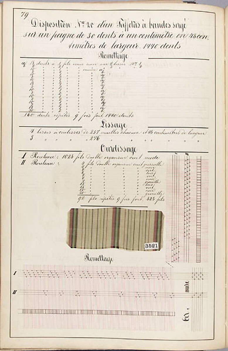 Théorie de la fabrication des étoffes de soie, Emile Klingholz, Silk, paper, French