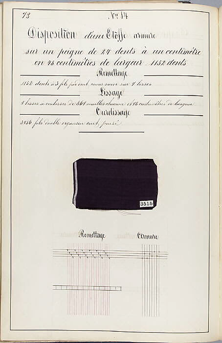 Théorie de la fabrication des étoffes de soie, Emile Klingholz, Silk, paper, French
