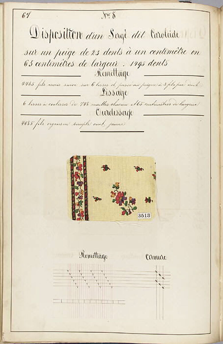 Théorie de la fabrication des étoffes de soie, Emile Klingholz, Silk, paper, French