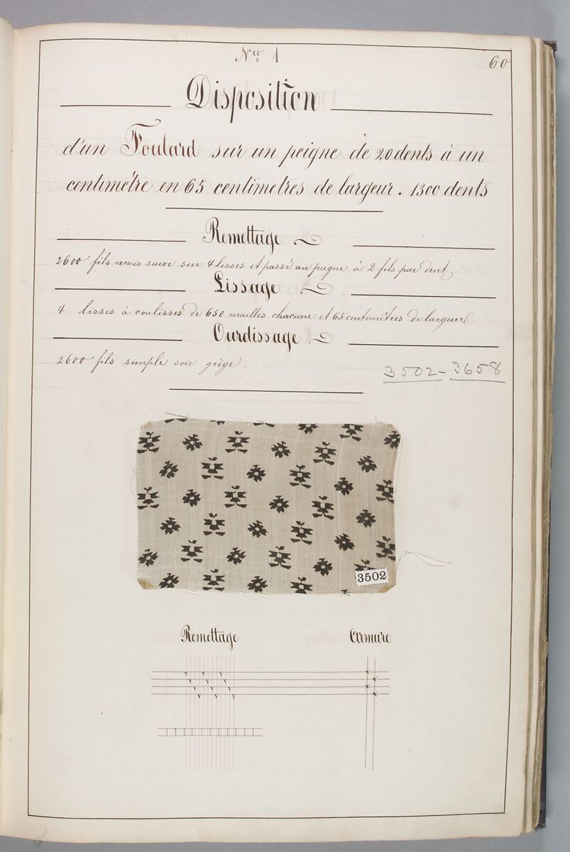 Théorie de la fabrication des étoffes de soie, Emile Klingholz, Silk, paper, French