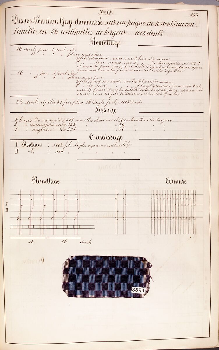 Théorie de la fabrication des étoffes de soie, Emile Klingholz, Silk, paper, French