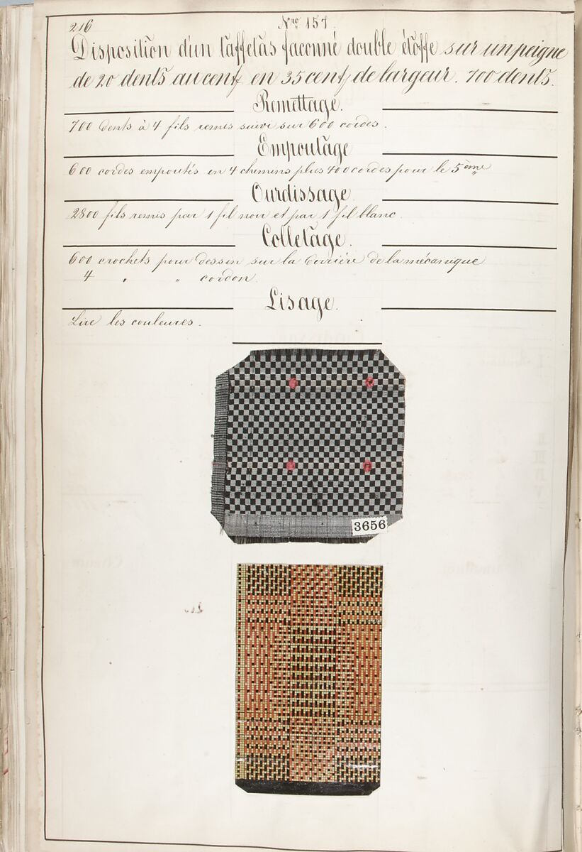 Théorie de la fabrication des étoffes de soie, Emile Klingholz, Silk, paper, French