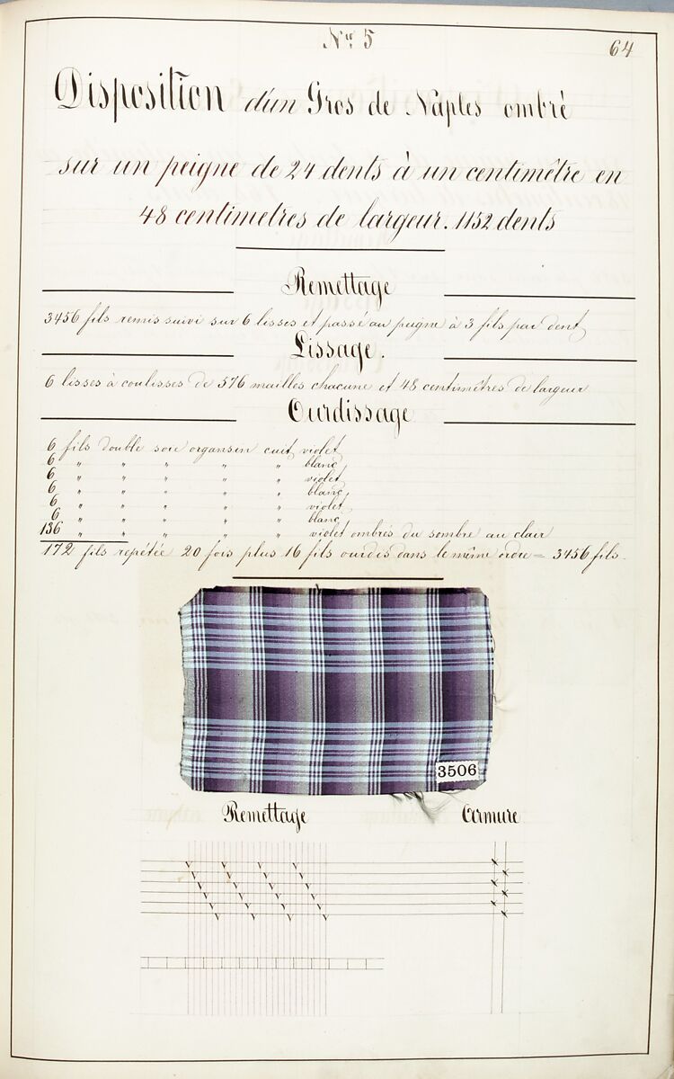 Théorie de la fabrication des étoffes de soie, Emile Klingholz, Silk, paper, French