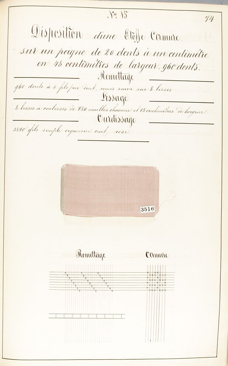 Théorie de la fabrication des étoffes de soie, Emile Klingholz, Silk, paper, French