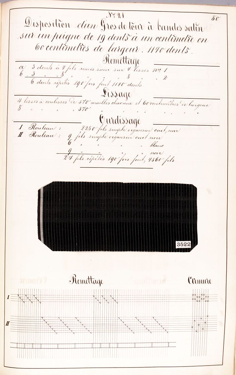 Théorie de la fabrication des étoffes de soie, Emile Klingholz, Silk, paper, French
