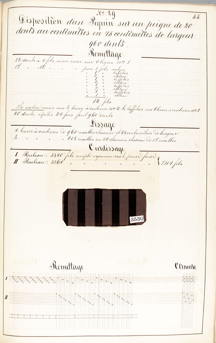 Théorie de la fabrication des étoffes de soie, Emile Klingholz, Silk, paper, French