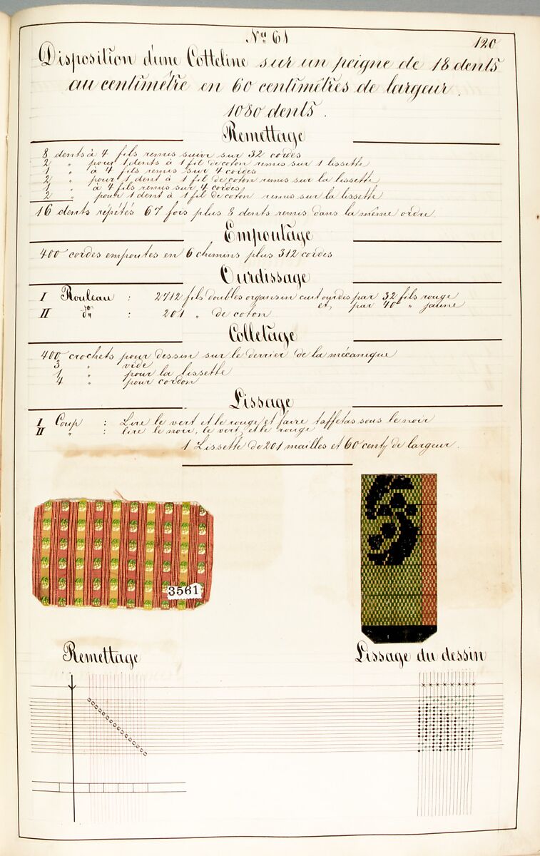 Théorie de la fabrication des étoffes de soie, Emile Klingholz, Silk, paper, French