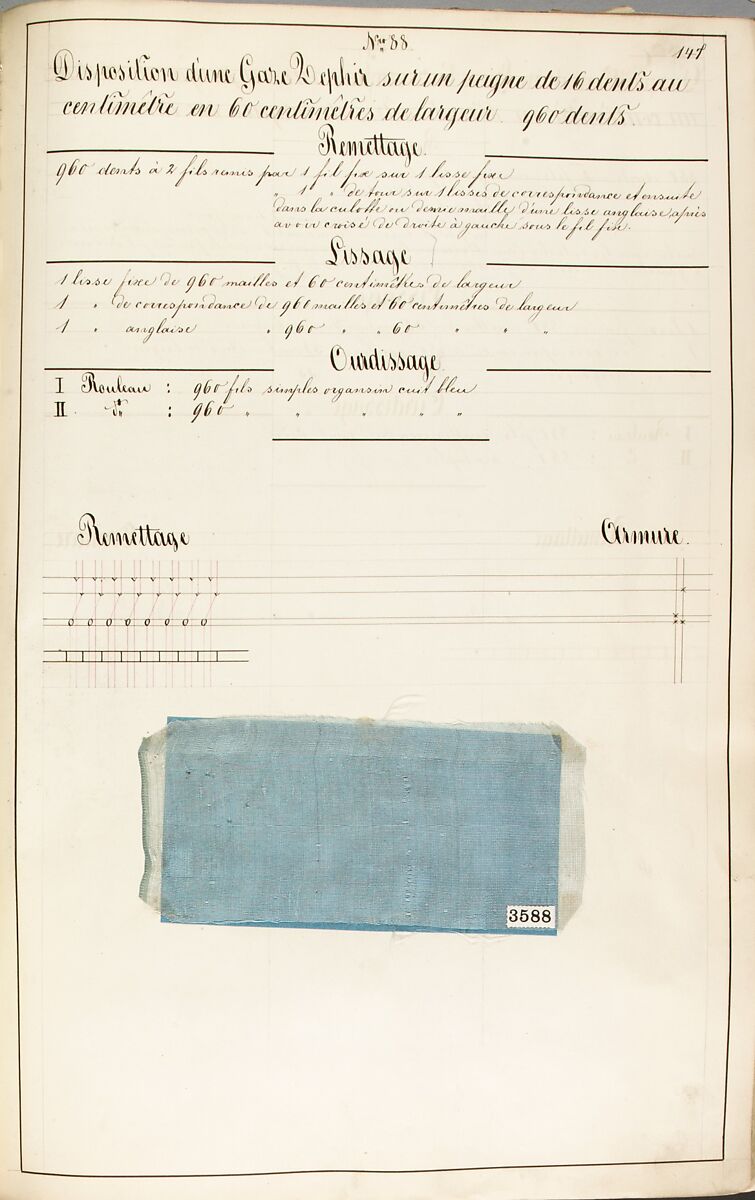 Théorie de la fabrication des étoffes de soie, Emile Klingholz, Silk, paper, French