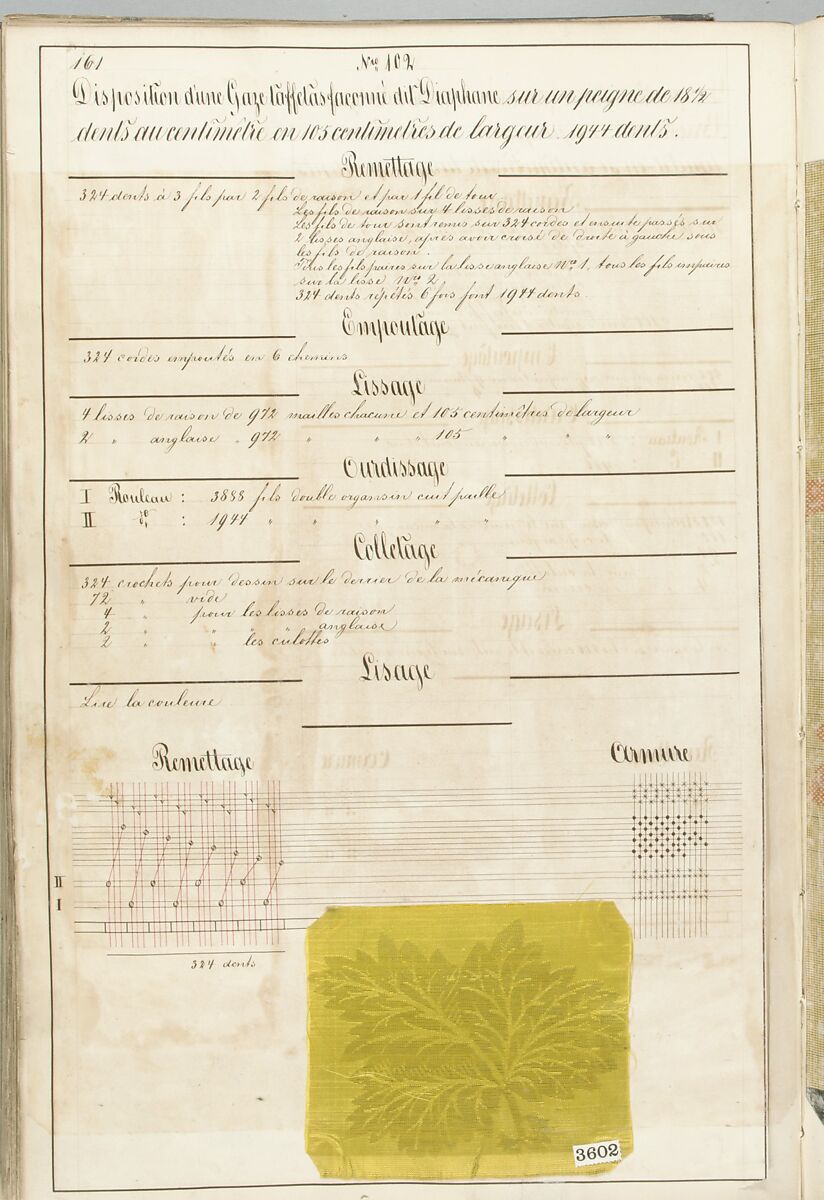 Théorie de la fabrication des étoffes de soie, Emile Klingholz, Silk, paper, French