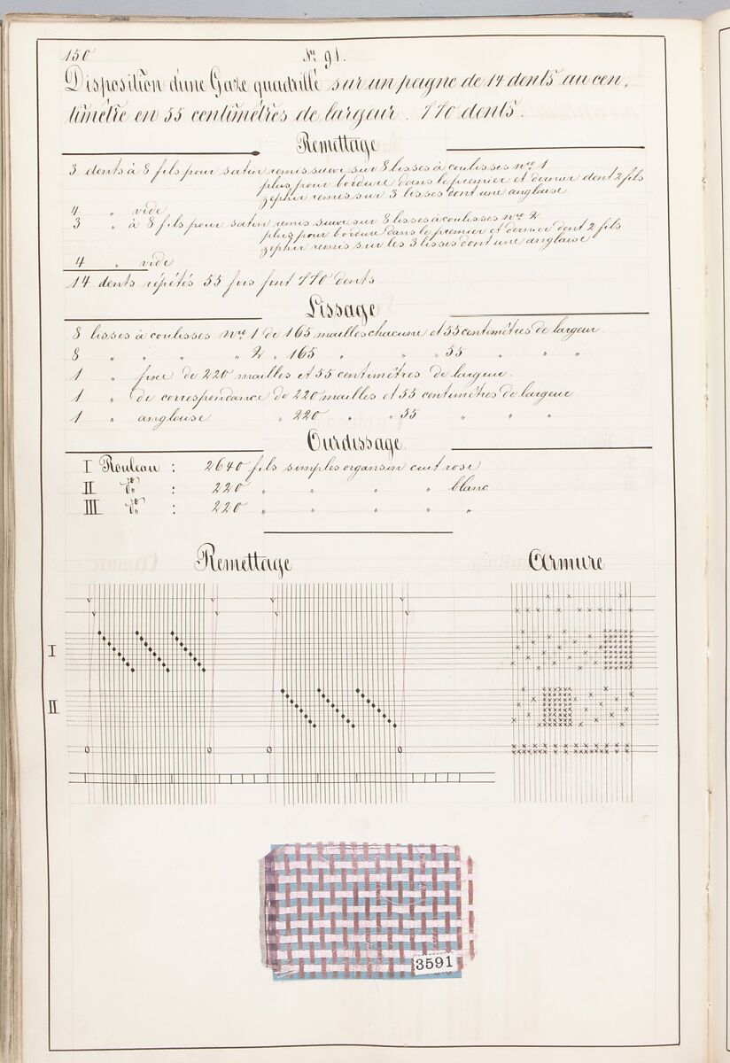 Théorie de la fabrication des étoffes de soie, Emile Klingholz, Silk, paper, French