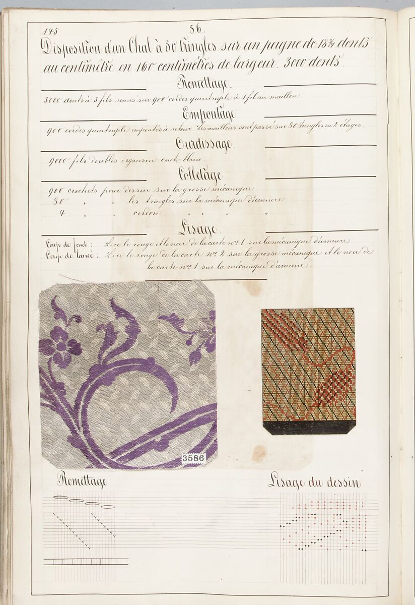 Théorie de la fabrication des étoffes de soie, Emile Klingholz, Silk, paper, French