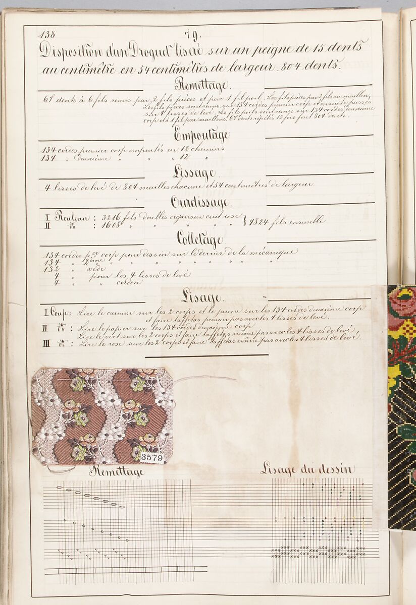 Théorie de la fabrication des étoffes de soie, Emile Klingholz, Silk, paper, French