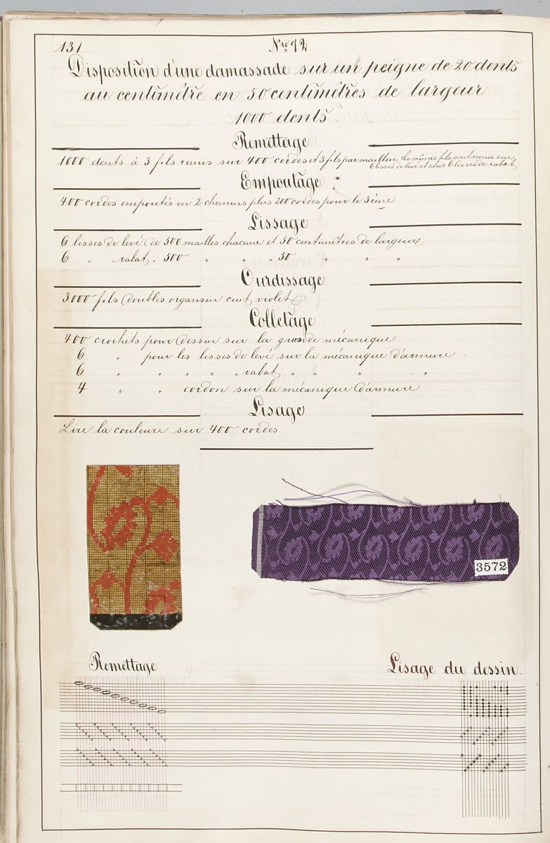 Théorie de la fabrication des étoffes de soie, Emile Klingholz, Silk, paper, French